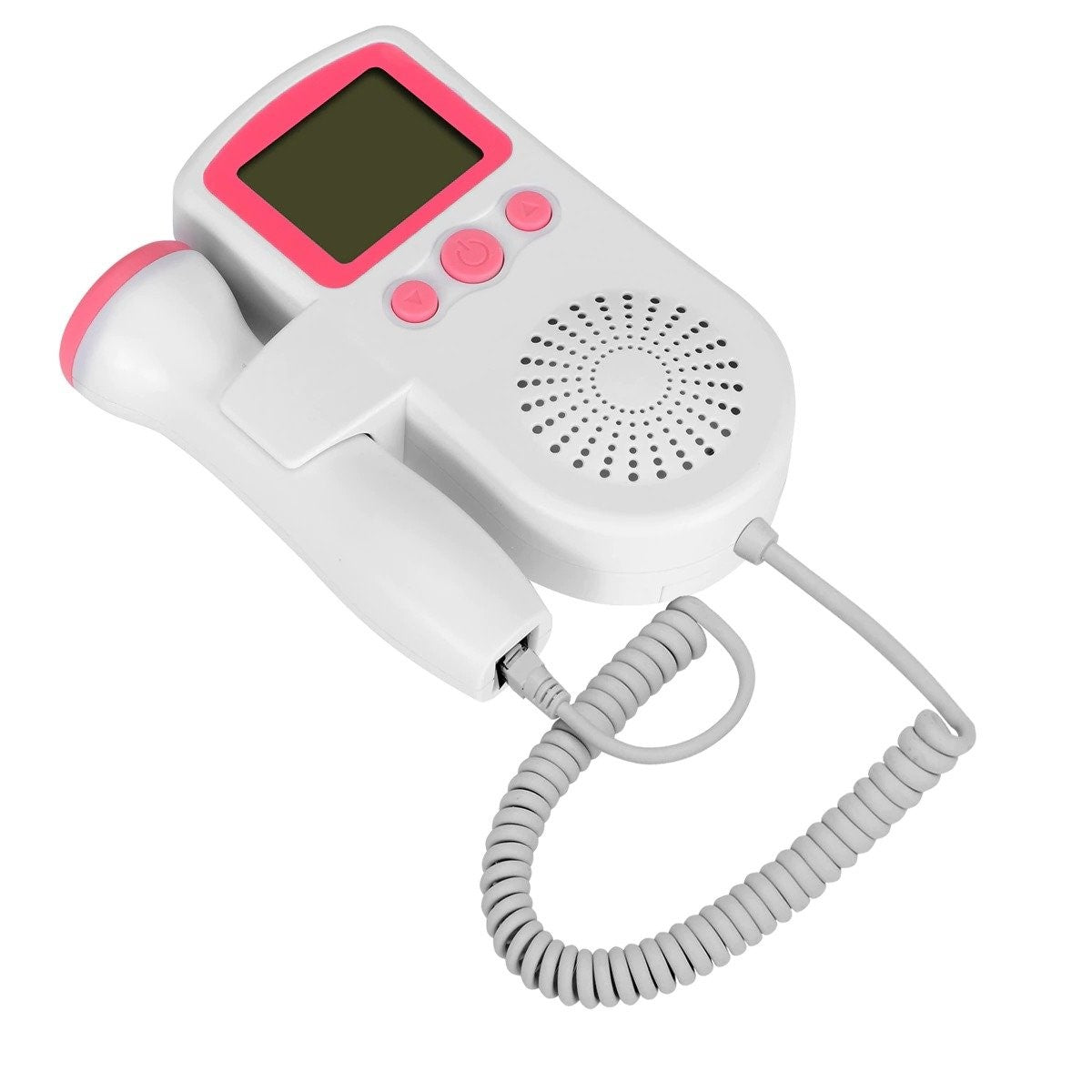 Portable Fetal Heart Rate Doppler with Backlit LCD and Built-in Speaker