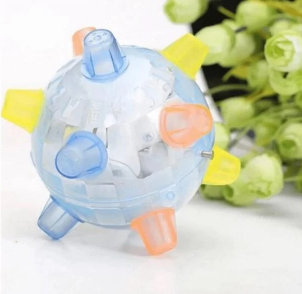 Interactive Jumping Ball with LED Lights and Sound for Dogs