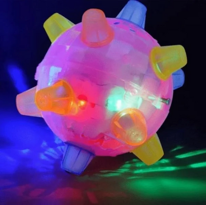 Interactive Jumping Ball with LED Lights and Sound for Dogs