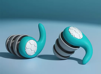 Reusable Silicone Earplugs with Contour Fit and Noise Blocking, Washable Design