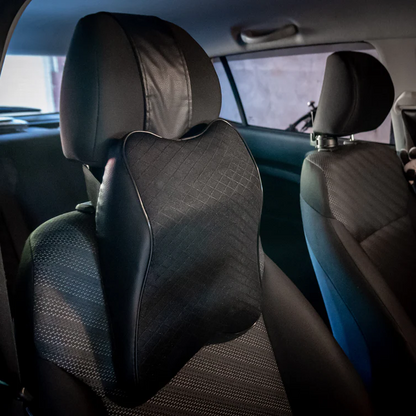 Memory Foam Car Headrest Cushion with Washable Cover and Neck Support