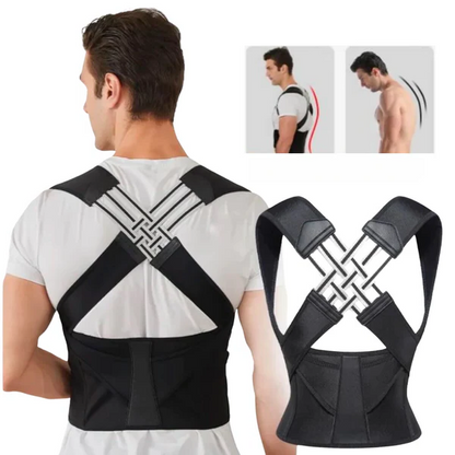 Posture Corrector Brace with Adjustable Straps and Upper Back Support