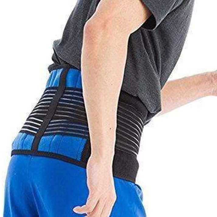 Lumbar Support Brace with Double Pull Compression and Heat Retention