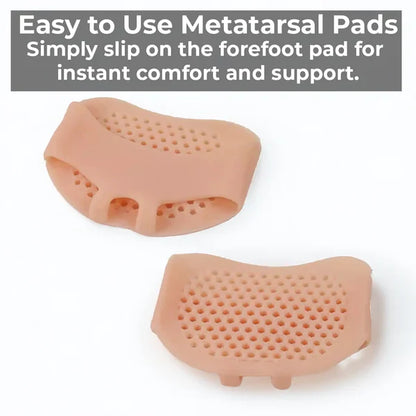 Gel Metatarsal Pads with Ventilation Pores and Latex-Free Material for Forefoot Cushioning