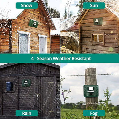 Ultrasonic Animal Repeller with Motion Sensor and 70ft Detection Range for Gardens