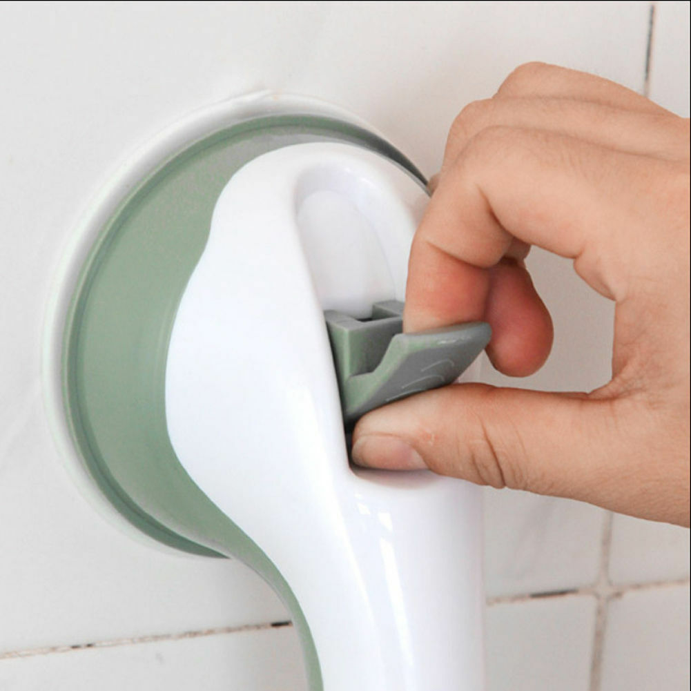 Suction Cup Grab Bar with Dual Pressure Locks and 300 Pound Capacity