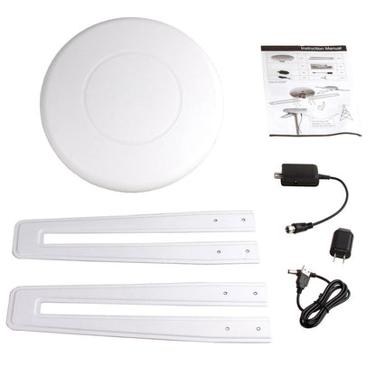 Digital Omnidirectional HDTV Antenna with 40ft Cable and Signal Filter for Local Channels