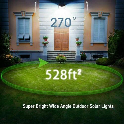 Solar Motion Sensor Light with 800 Lumens and 16.5ft Detection Range