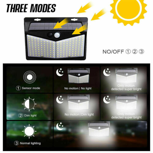 Solar Motion Sensor Light with 800 Lumens and 16.5ft Detection Range